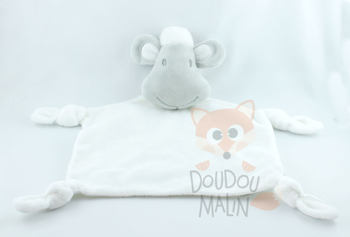 Early days baby comforter sheep white grey 